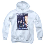 Csi Ny Watchful Eye Kids Youth Hoodie White Officially Licensed
