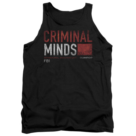 Criminal Minds Title Card Mens Tank Top Shirt Black Officially Licensed