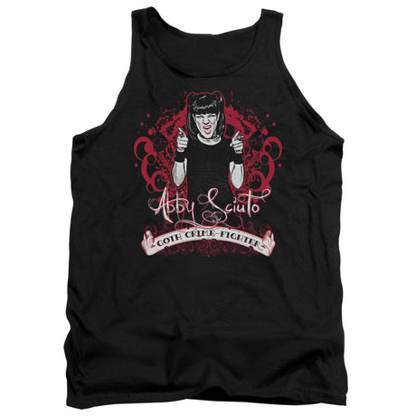 Ncis Goth Crime Fighter Mens Tank Top Shirt Black Officially Licensed