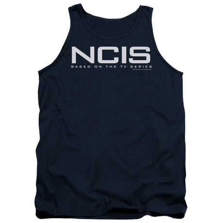 Ncis Logo Mens Tank Top Shirt Navy Officially Licensed
