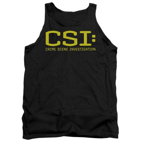 Csi Logo Mens Tank Top Shirt Black Officially Licensed