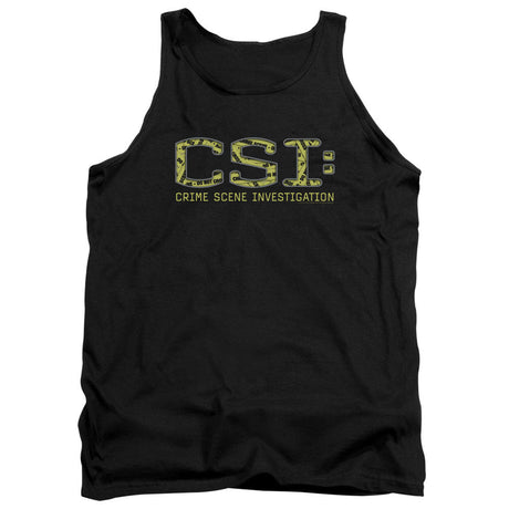 Csi Collage Logo Mens Tank Top Shirt Black Officially Licensed