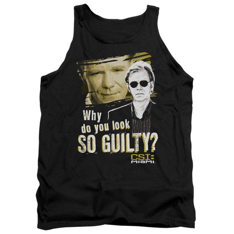 Csi Miami So Guilty Mens Tank Top Shirt Black Officially Licensed