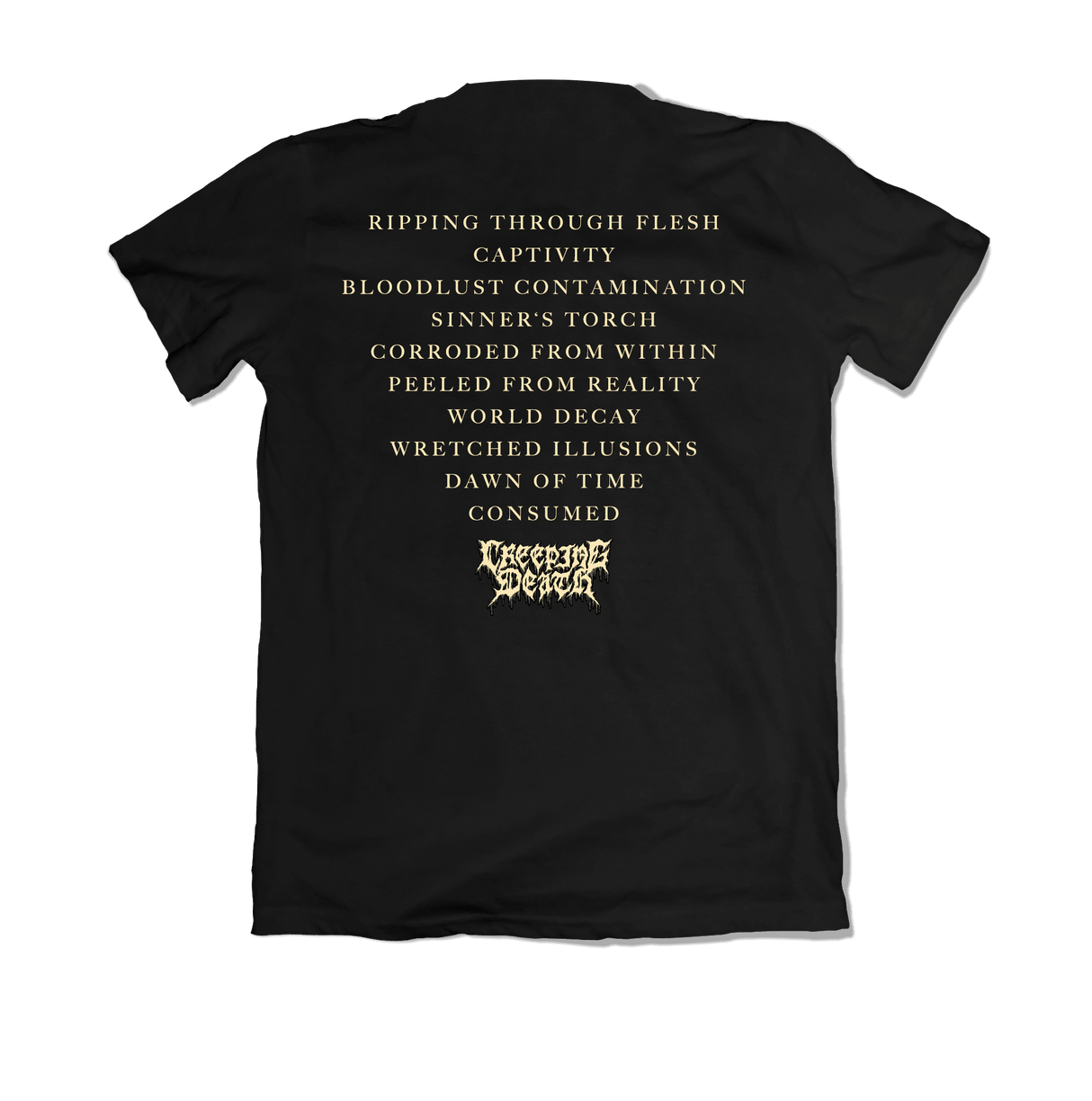 Creeping Death - Wretched Illusions Album Art Shirt