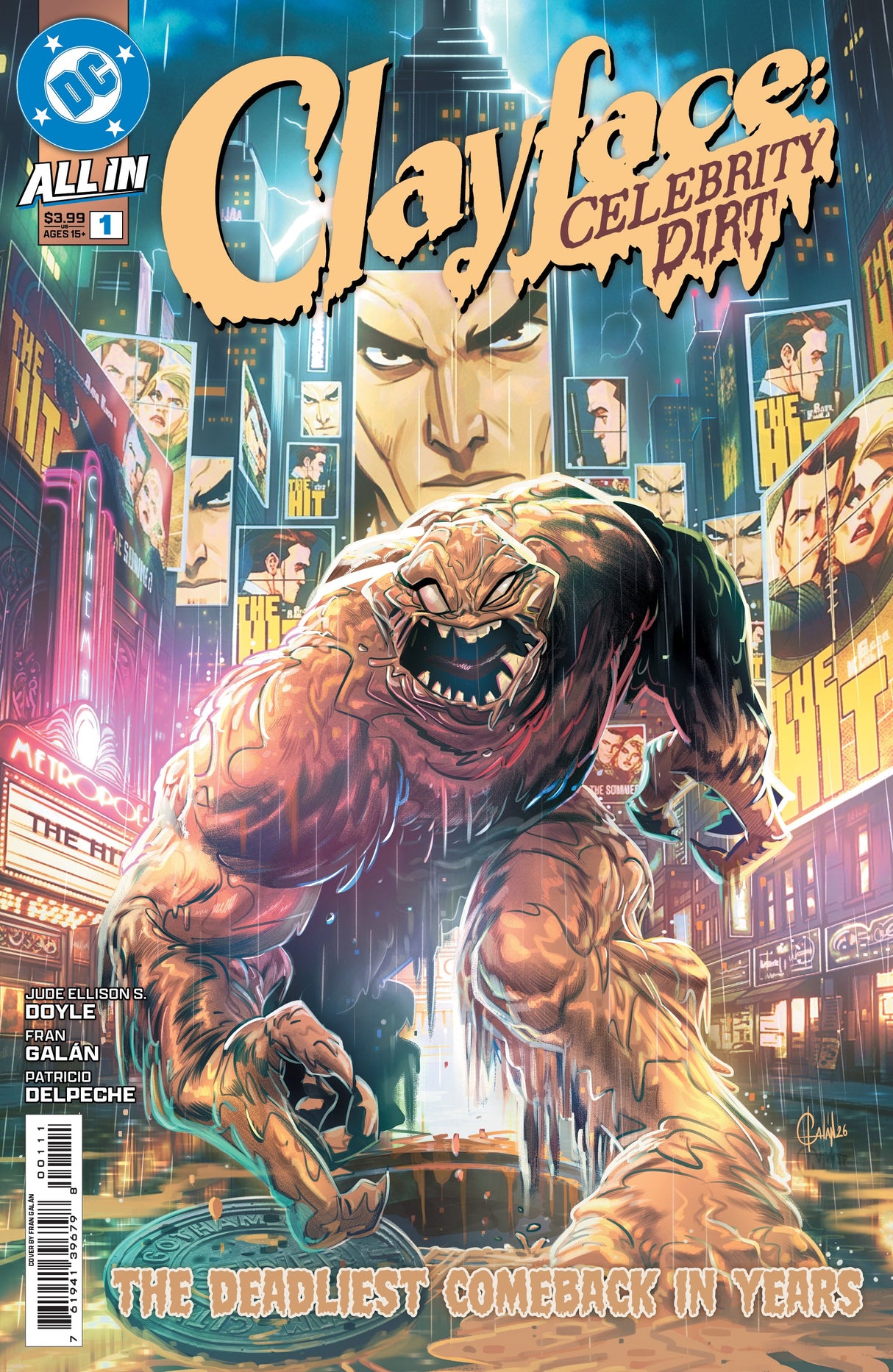 Clayface Celebrity Dirt #1 (Of 6) A Fran Galan (07/08/2026) Dc