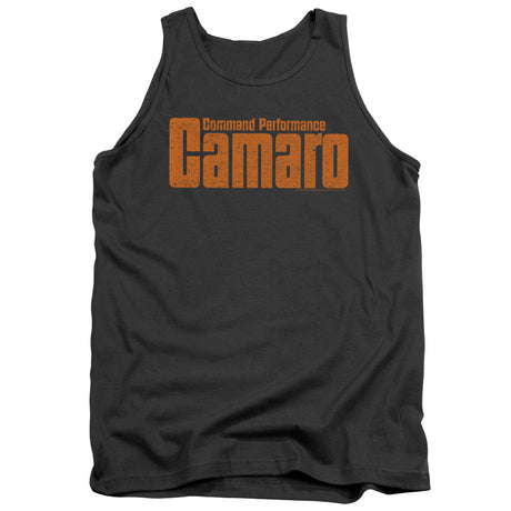Chevrolet Command Performance Mens Tank Top Shirt Charcoal Officially Licensed