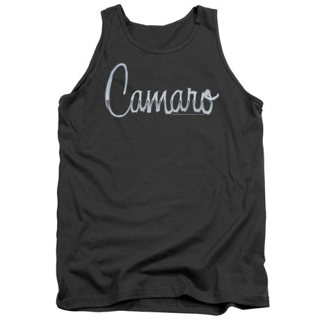 Chevrolet Classic Camaro Metal Mens Tank Top Shirt Charcoal Officially Licensed