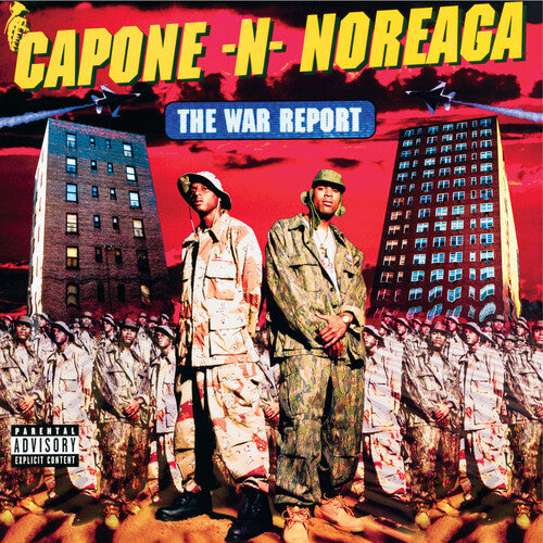 Capone-Noreaga 战争报告（透明乙烯基与红色和蓝色飞溅乙烯基）[显性内容]（2 LP）[唱片和 LP]