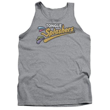 Dubble Bubble Tongue Splashers Logo Mens Tank Top Shirt Athletic Heather Officially Licensed