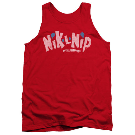 Dubble Bubble Distressed Logo Mens Tank Top Shirt Red Officially Licensed