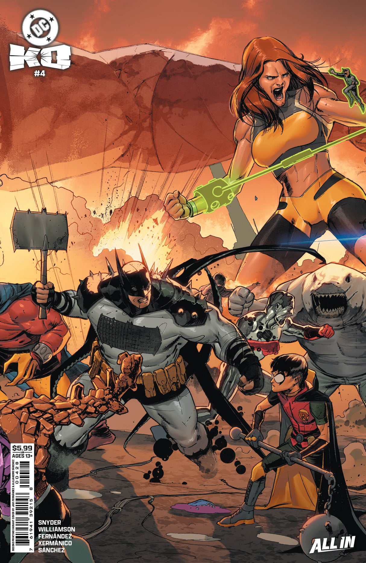 Dc K.O. #4 (Of 5) 2nd Print B Javier Fernandez Connecting Variant (04/29/2026) Dc