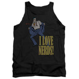 Dc I Love Nerds Mens Tank Top Shirt Black Officially Licensed