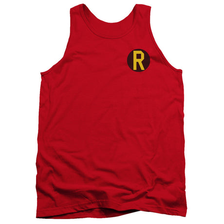 Dc Robin Logo Mens Tank Top Shirt Red Officially Licensed