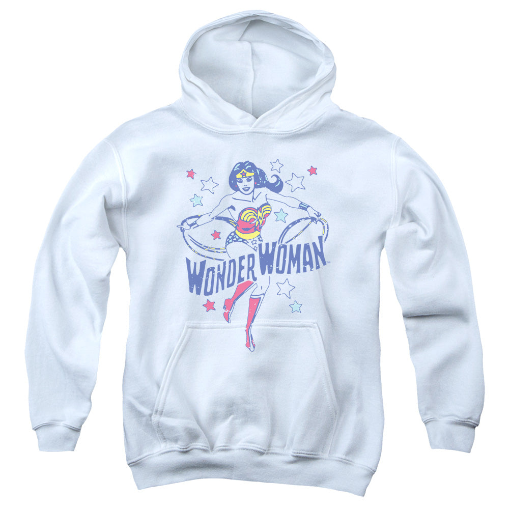 DC Comics Wonder Stars Kids Youth Hoodie White Officially Licensed