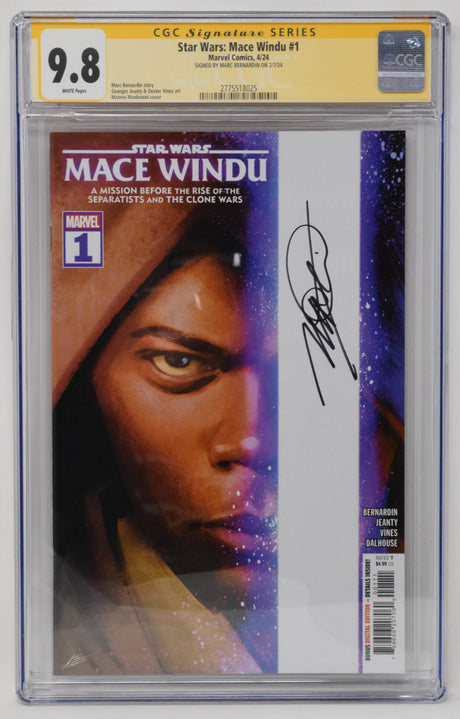 Star Wars Mace Windu #1 A Mateus Manhanini SIGNED Marc Bernardin (02/07/2024) Marvel