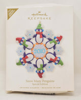 Hallmark Keepsake Ornament Snow Many Penguins Christmas Tree 2010 NIB