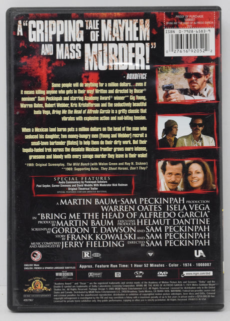Bring Me the Head of Alfredo Garcia DVD