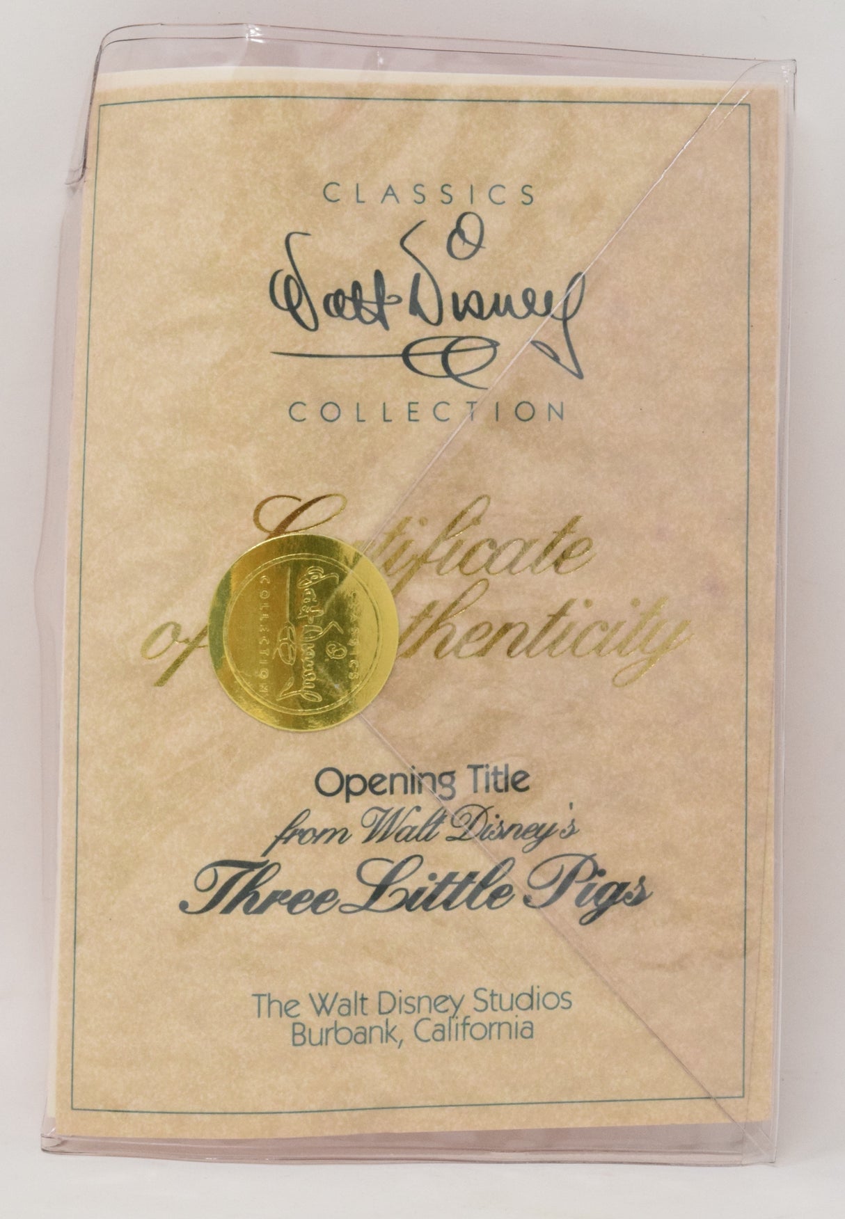 Walt Disney Collection Three Little Pigs Opening Title Figurine