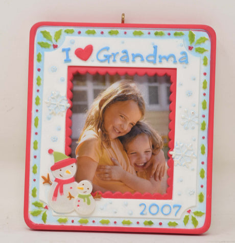 Hallmark Keepsake Ornament I Love Grandma Christmas Tree 2007 NIB
