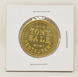 Tony Zale Restaurant Token Coin Chicago Illinois Middleweight Boxer Boxing