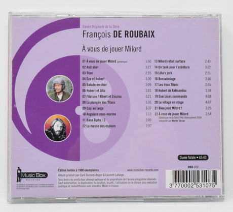A Vous De Jouer Milord Soundtrack CD Francois De Roubaix
