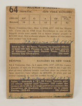 Allan Stanley Hockey Card Parkhurst 1953 1954 New York Rangers 64