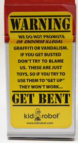 Kidrobot Bentworld Vandals Mad Mr Chisel New Vinyl Figure Spray Paint