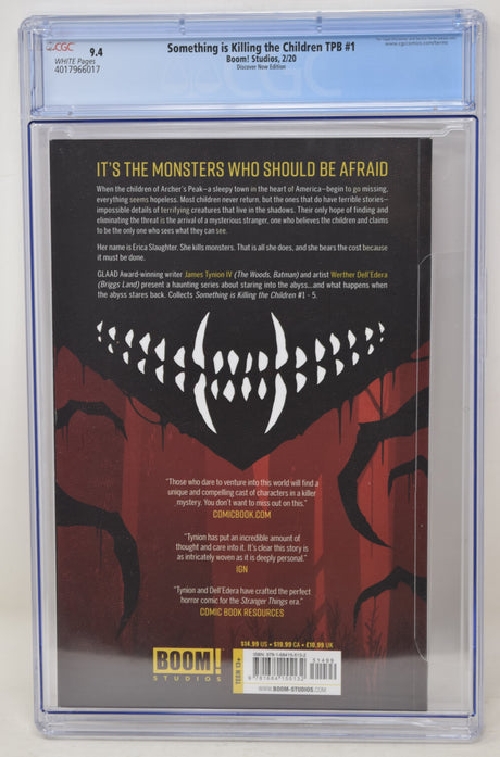 Something Is Killing The Children TPB 1 Boom 2020 CGC 9.4 Jenny Frison Variant