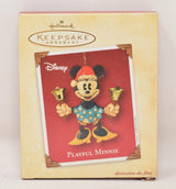 Hallmark Keepsake Ornament Disney Playful Minnie Mouse Christmas Tree 2002 NIB