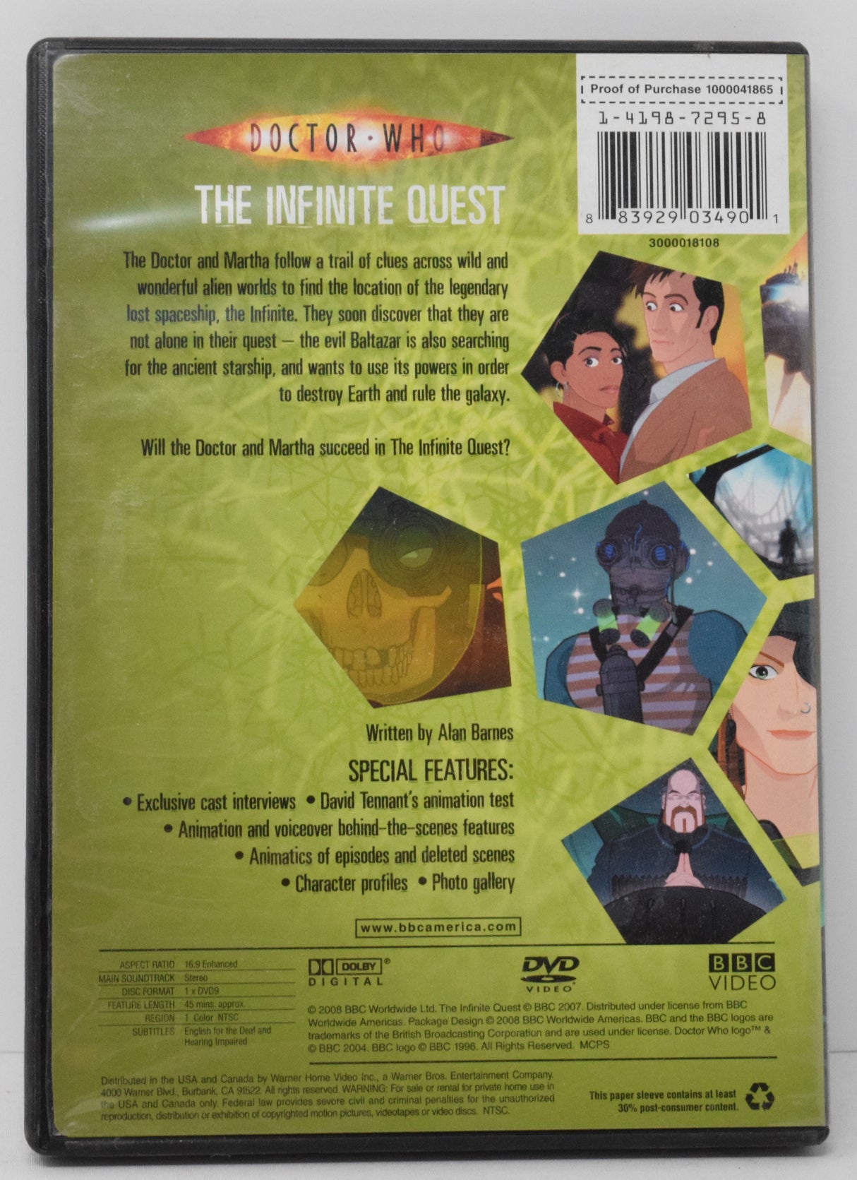 Doctor Who The Infinite Quest DVD BBC