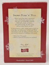 Hallmark Keepsake Ornament Snowy Push N Pull Snowman Christmas Tree 2003 NIB