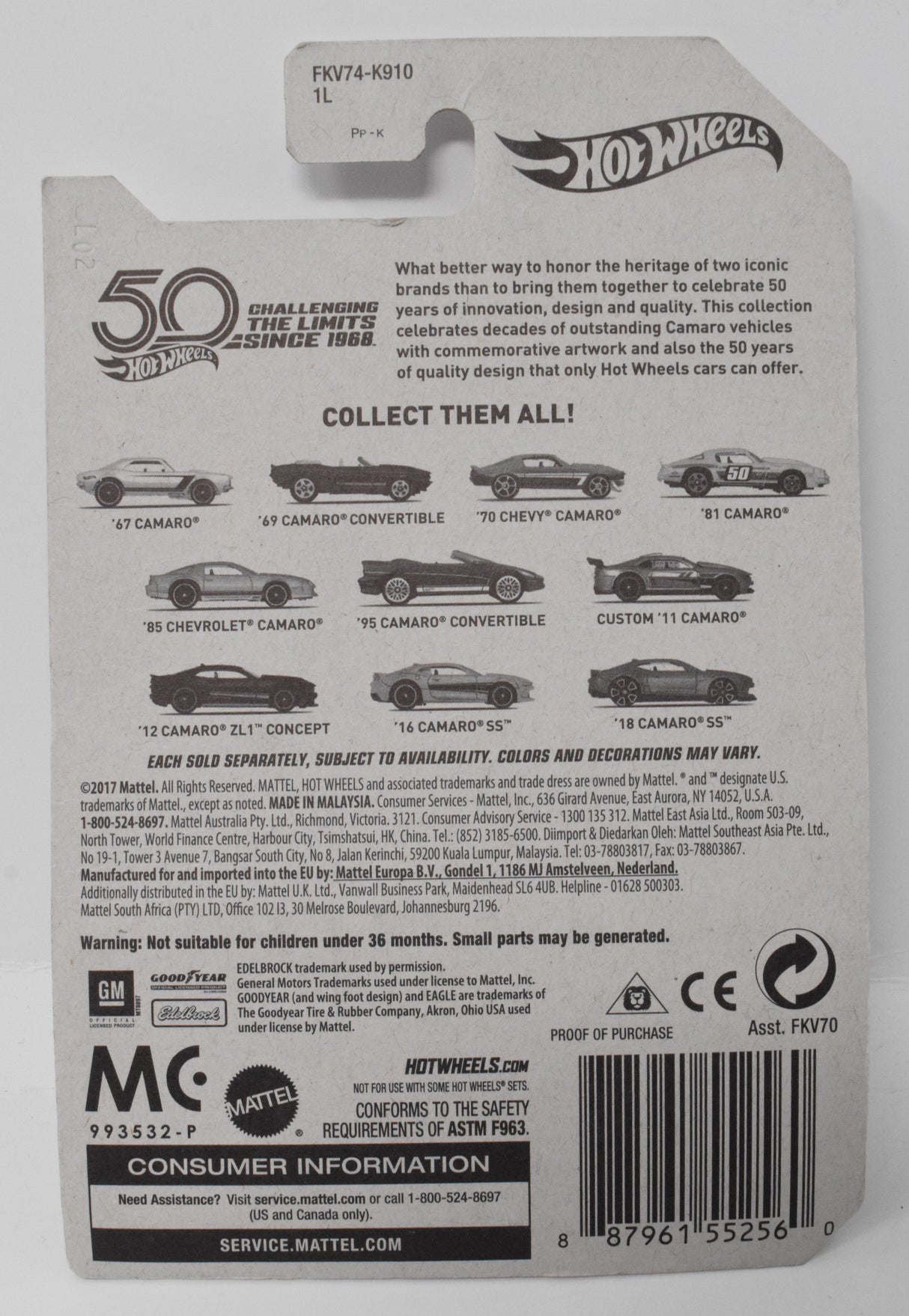 Hot Wheels 81 Camaro All Hustle 4/10 DieCast Car New
