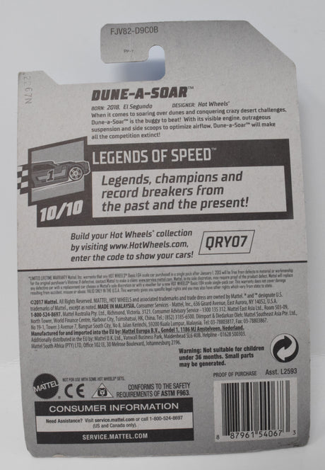 Hot Wheels Dune-A-Soar Legends of Speed 10/10 22 DieCast Car