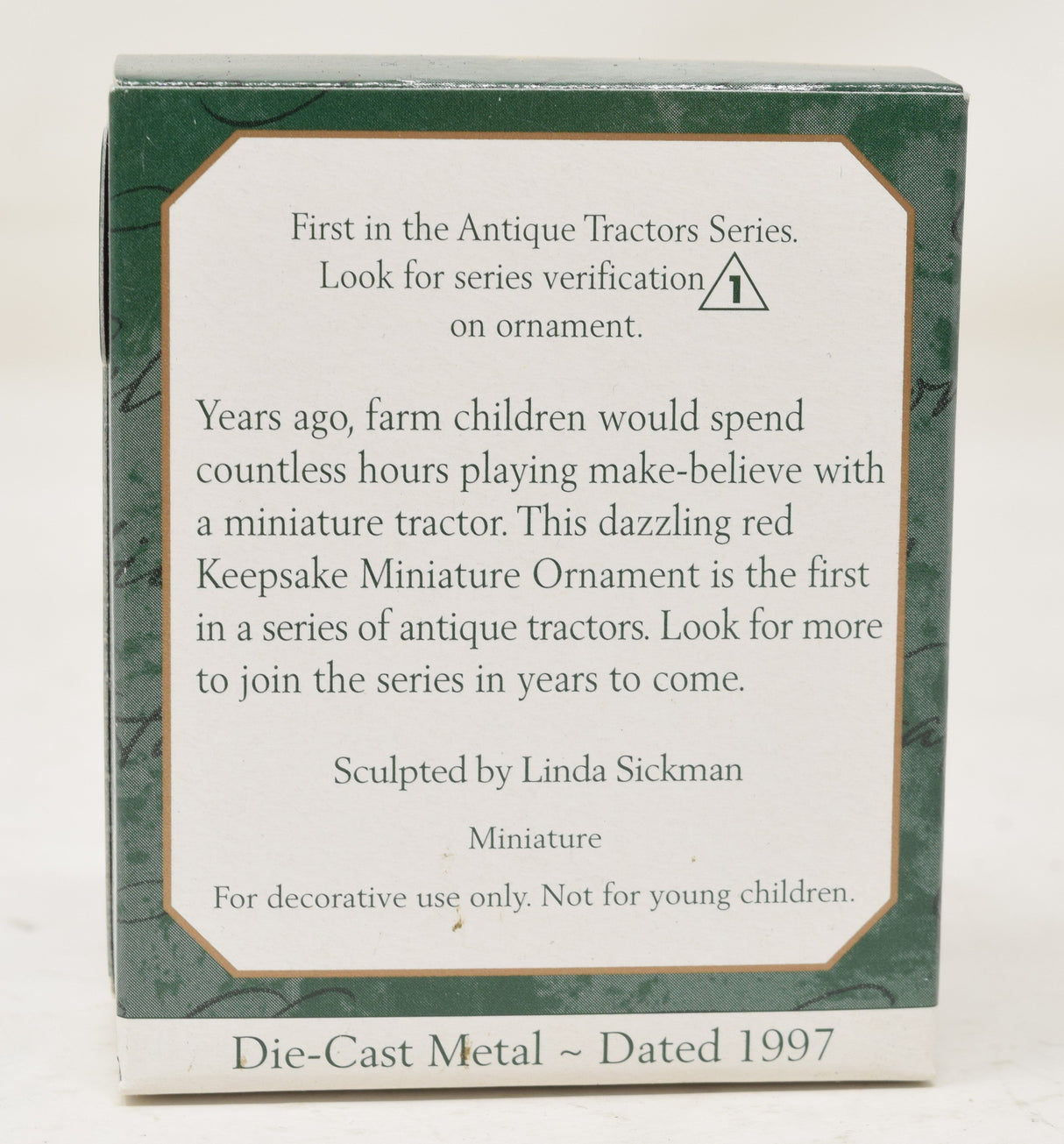 Hallmark Keepsake Ornament Antique Tractors Christmas Tree 1997 NIB