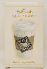 Hallmark Keepsake Ornament Goodcuppa Coffee Cup Christmas Tree 2008 NIB