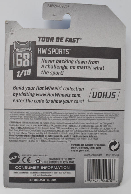 Hot Wheels Tour De Fast HW Sports 1/10 77 Green DieCast Car New
