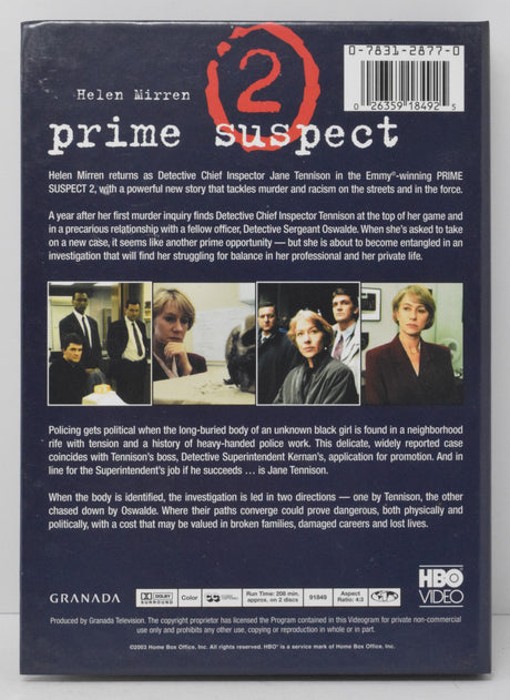 Prime Suspecct 2 DVD Helen Mirren