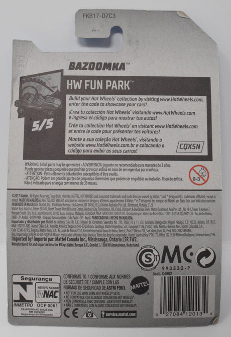 Hot Wheels Bazoomka HW Fun Park 5/5 191 DieCast Car New