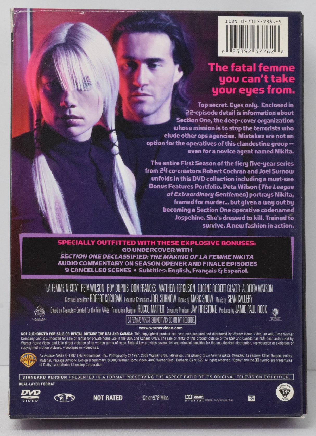 La Femme Nikita The Complete First Season DVD