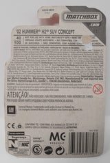 MatchBox 02 Hummer H2 SUV Concept MBX Construction 6/10 DieCast Car New