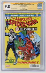 Amazing Spider-Man 129 Facsimile Marvel CGC SS 9.8 Signed Thomas Jane Punisher