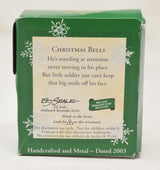 Hallmark Keepsake Ornament Toy Soldier Christmas Bells Tree 2003 NIB