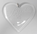 Hallmark Keepsake Love Christmas Acrylic Christmas Ornament 1983
