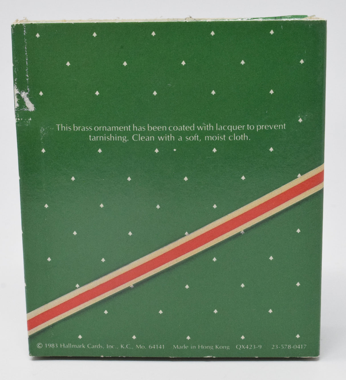 Hallmark Keepsake Brass Santa Christmas Ornament 1983 NIB