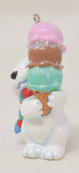 Hallmark Keepsake Ornament Triple Dippin Bear Ice Cream Christmas Tree 2005 NIB