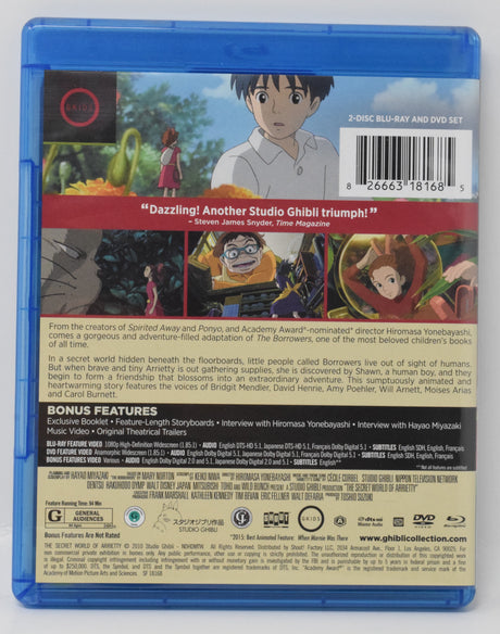 The Secret World of Arrietty DVD Blu-ray