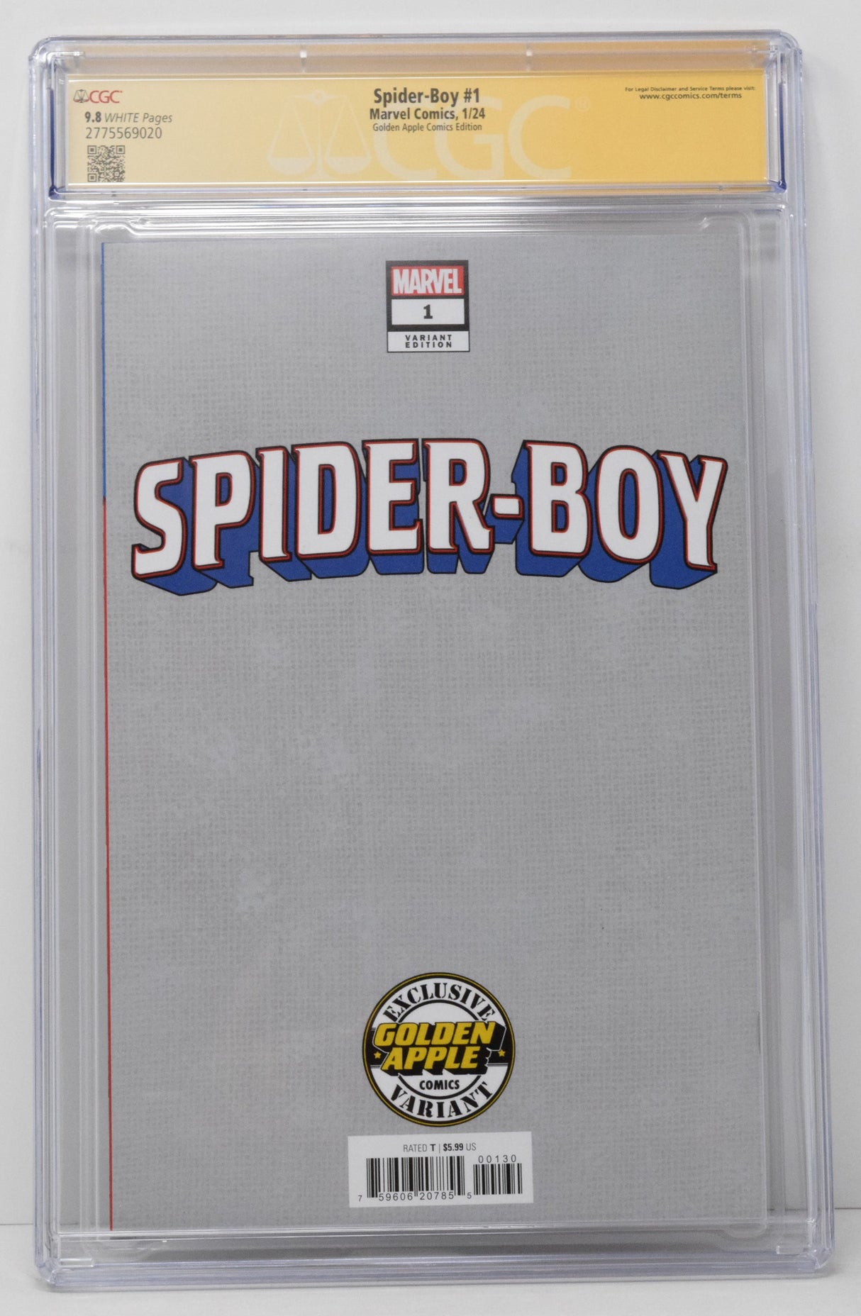 Spider-Boy #1 Marvel 2023 Skan Hulk 181 Trade CGC SS 9.8 SIGNED Dan Slott