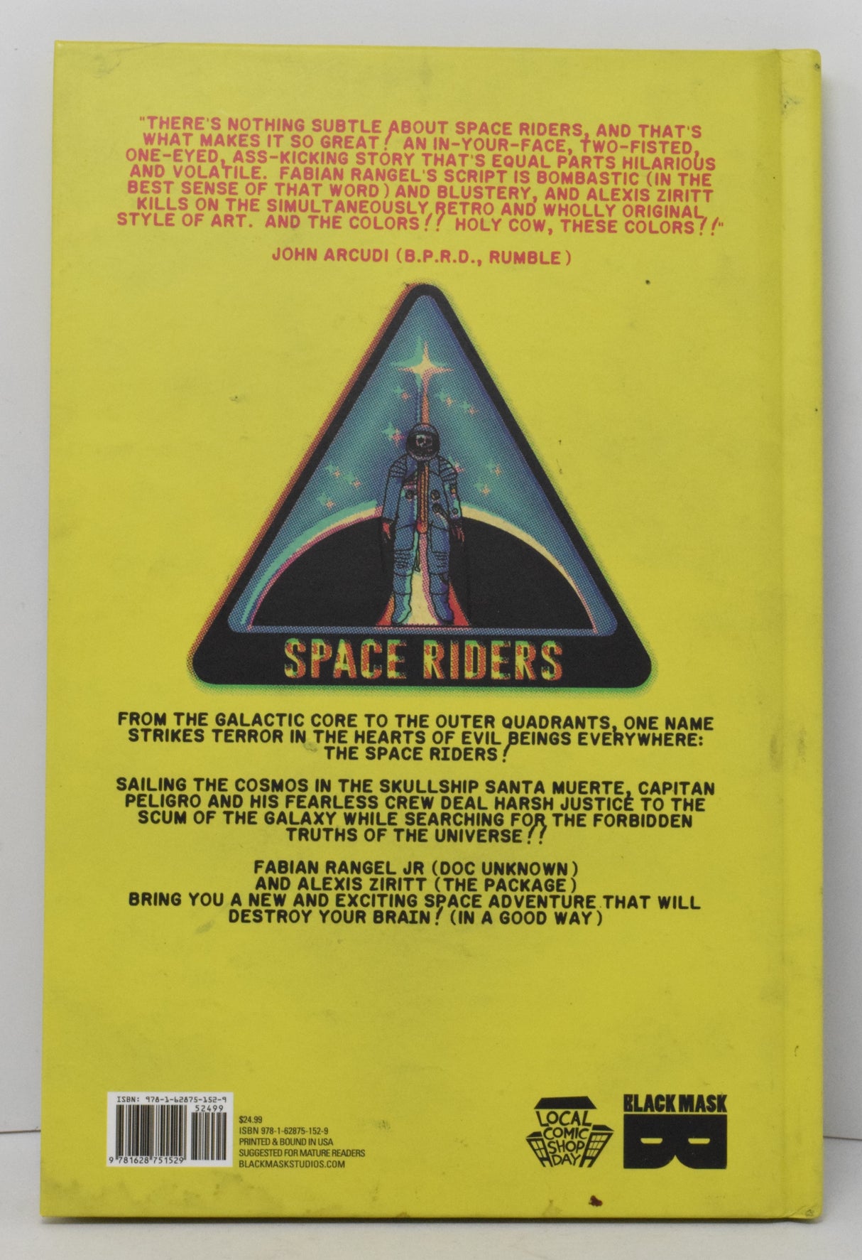 Space Riders HC Black Mask 2015 NM LCSD Alexis Ziritt 1 - 4