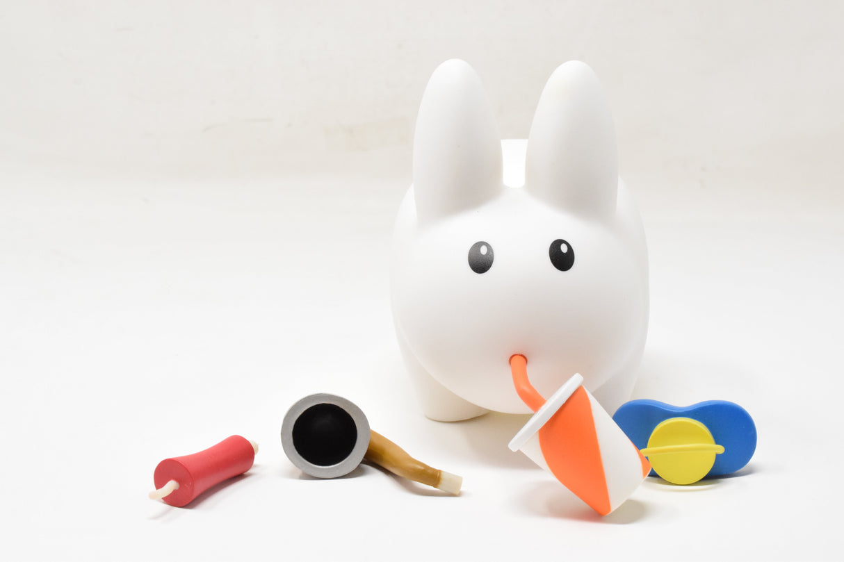 Frank Kozik Kidrobot Labbit Make Face For Happ Soda Pipe NIB Signed