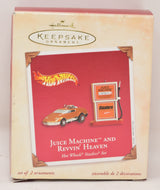 Hallmark Keepsake Ornament Hot Wheels Juice Machine Revvin Heaven Christmas 2002 NIB